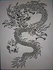 X LARGE Chinese DRAGON Reusable Stencil Airbrush Craft Painting Etc New 40x30cm