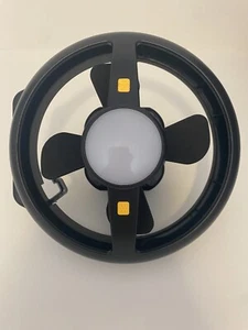 Portable Tent Fan with Light - Quest - Black - Hanging - 2 Speed - New in Box - Picture 1 of 2