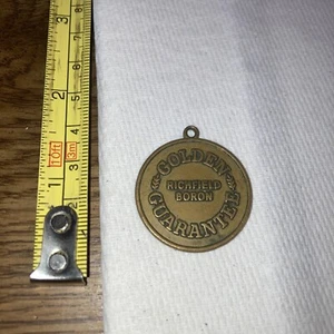 Vintage keychain tag , Richmond Boron, Golden Guarantee Drop in any mailbox - Picture 1 of 2