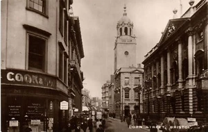 PC CORN STREET BRISTOL REAL PHOTO VINTAGE POSTCARD (u612) - Picture 1 of 2