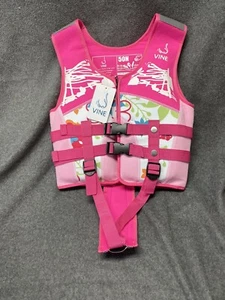Kids Swim Vest Life Jacket. Vine 50N Pink NWT - Picture 1 of 8