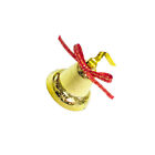 18pcs Plastic Golden Red Ribbon Small Bell Jewelry Ornaments Xmas