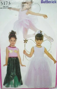 Butterick 5173 Fairy Wings Ballerina Mermaid? Costume Pattern 2-6X - Picture 1 of 7