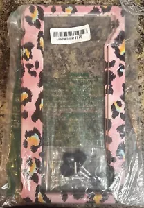 Pink Leopard Print Metal License Plate Frame, Animal Print Car Accessory - Picture 1 of 1