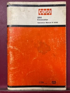 Case 880 Excavator  Operator's Manual  Original 9-3092 - Picture 1 of 1