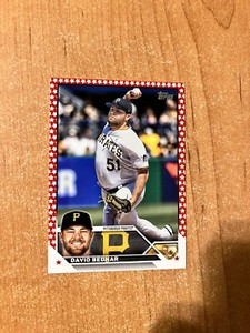 2023 Topps Series 2 - David Bednar - #553 Independence Day Parallel #'d 02/76