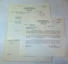 1949 Railway Mail Service railroad employee transfer papers, Birmingham, Alabama