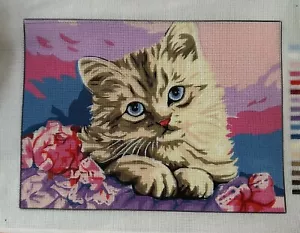 needlepoint Tapestry Gobelin Cat Temeljkovic Canvas Only 30x40cm - Picture 1 of 4