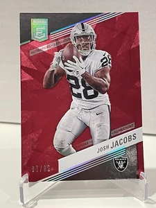Josh Jacobs 2023 Panini Donruss Elite Aspirations #58 Red Shimmer 67/92 - Bild 1 von 3