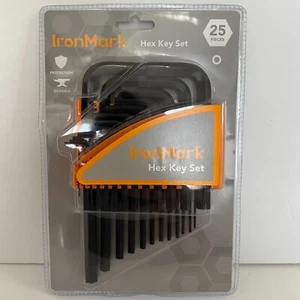 IronMark Hex Key Set 25-Pieces SAE METRIC Storage Holder Durable Protection NEW - Picture 1 of 7