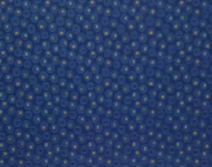CRYPTON® FIZZY FUN MARINE BLUE CIRCLE GEOMETRIC JACQUARD FABRIC BY THE YARD 56"W - Picture 1 of 5