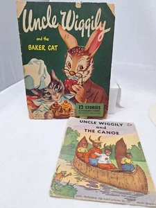Lot: 2 Uncle Wiggily Books Baker Cat & The Canoe Howard R Garis / Stover 1940s - Picture 1 of 8