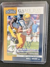 2019 Contenders Draft Picks Will Grier Game Day Ticket Rookie Auto On-card READ