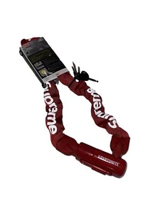 NWT 3M Supreme Kryptonite Evolution Integrated Bike Chain Link Lock, RED SS21 - Picture 1 of 4