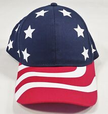 Dalix Snapback Ball Cap Hat Stars Stripes Adjustable America USA Red White Blue