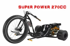 ELEC START SUPER POWER 9HP 270cc FATBOY DT4 MOTORISED DRIFT TRIKE - Picture 1 of 8