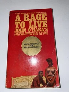 A RAGE TO LIVE By John O'hara Vintage Bantam Paperback B19 - Imagen 1 de 11