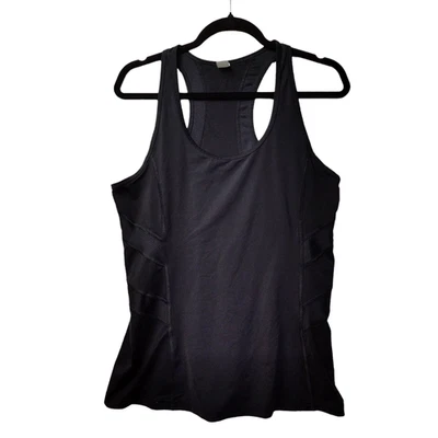 Camiseta sin mangas GAP Fit espalda deportiva cuello redondo negra para mujer talla grande para correr Foto 1 de 4