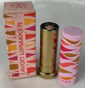 Vintage Avon Lipmaker Lipstick Warm Tone Pink Mod 60s In Box - Picture 1 of 3