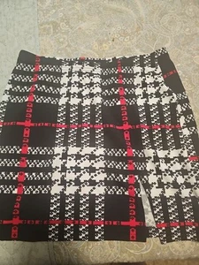 SHEIN Split Hem Plaid Skirt Large - Picture 1 of 3