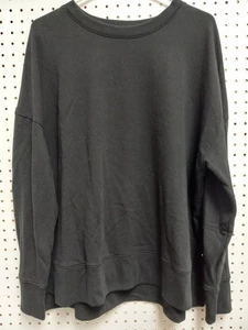 Damen schwarzes Langarm Tshirt Rundhalsausschnitt (Größe XXL - 20) - gebraucht - Bild 1 von 2