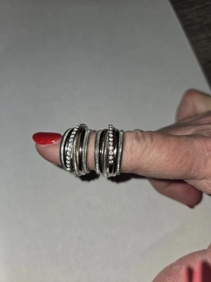 Pendiente Judith Ripka Bella Luce Rodio Sobre Plata Esterlina Jubileo Carretera Foto 1 de 4