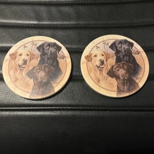 Great Hunting Dogs Coaster Set Of 2 - Picture 1 of 1