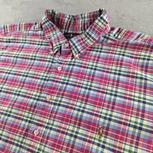 Ralph Lauren Shirt Mens 4XLT Tall Plaid Button Down Long Sleeve Pony Pockets - Bild 1 von 13