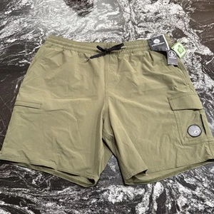 Pantalones Cortos Híbridos Volcom Truly Liberators 17” Verde Para Hombre Talla Grande Nuevos con Etiquetas - Imagen 1 de 11