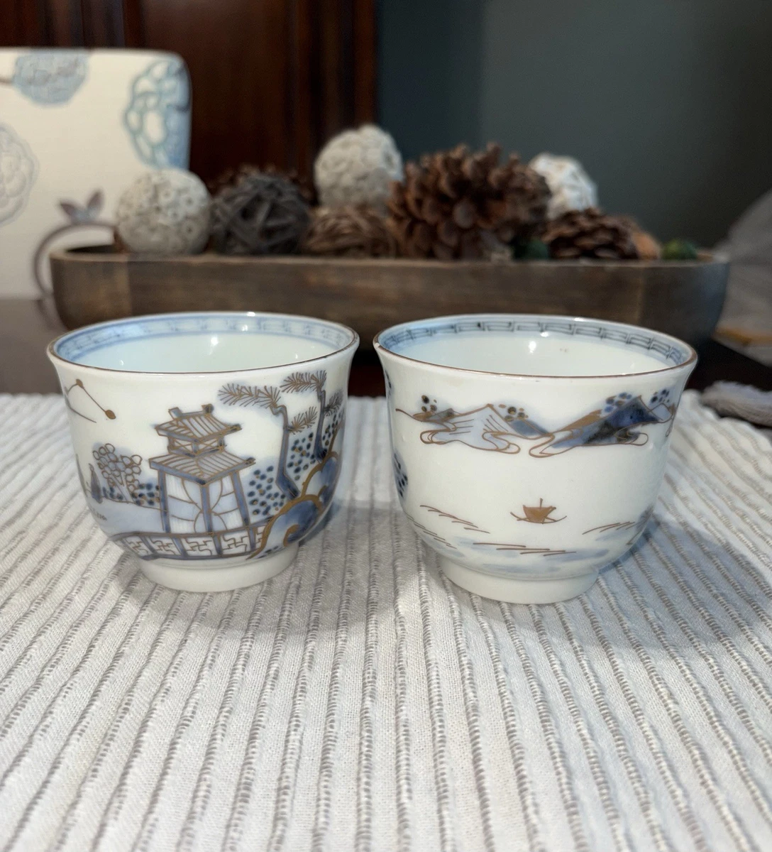 陶瓷古董日本原创古董玻璃杯和杯子| eBay