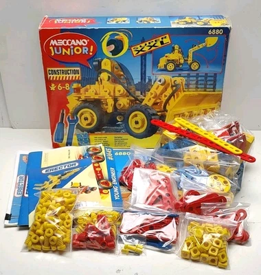 Vintage Meccano Erector Junior Set 6880  + Extras - Missing One Piece, Read Desc - Image 1 of 4