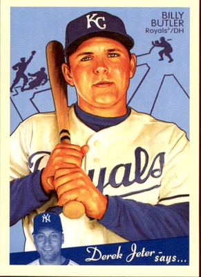 Tarjeta de béisbol Billy Butler 2008 Upper Deck Goudey Base #88 Kansas City Royals Foto 1 de 3