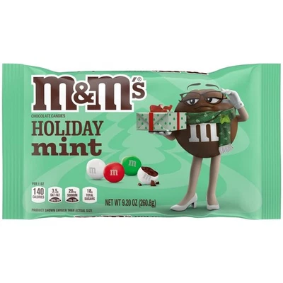 Surtido de dulces navideños chocolate menta M&M'S Holiday, bolsa de 9,2 oz Foto 1 de 4