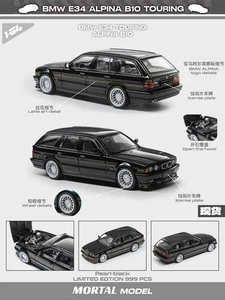 1/64 BMW E34 M5 ALPINA B10 TOURING Wagon Openable Hood Diecast Car Models Mortal - Picture 1 of 6