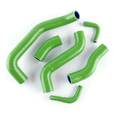 High Temp Silicone Radiator Hose Kit Fit 2001-2008 Kawasaki ZRX1200R Green - Image 1 of 4
