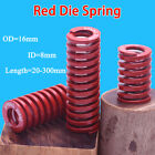 Red Medium Load Od 16Mm Id 8Mm Length 20-300Mm Spiral Compression Die Springs