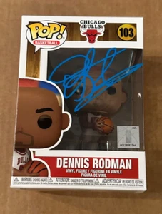 DENNIS RODMAN SIGNED CHICAGO BULLS FUNKO POP BECKETT COA AUTHENTIC - Picture 1 of 6
