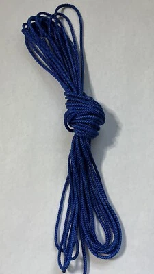 10 Yards Ninjalax Sidewall Topstring #3 (3/32”) Dia. Royal Blue Cord String - Image 1 of 2