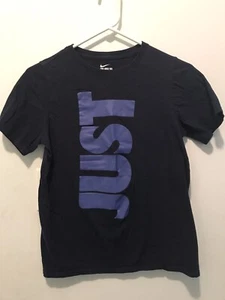 Youth Nike Tshirt Sz Large Blue W/Just On Front & Do It On Back - Picture 1 of 3