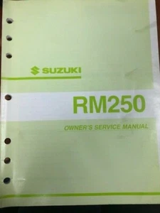 Manual de servicio del propietario Suzuki RM250 #99011-37F52-03A - Imagen 1 de 2