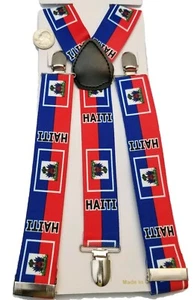 Haiti Mexiko Flagge Mode Hosenträger haitianische Flaggen Mini Banner Design Stoff Geschenk - Bild 1 von 3