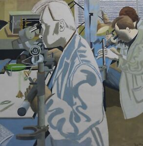Ron Deller 1930-1921 - In the Science lab - Modern art