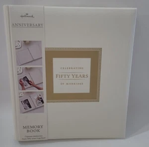 Hallmark Celebrating Fifty Years Of Marriage Memory Book Anniversary Some Damage - Picture 1 of 12