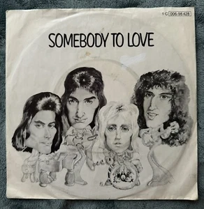 7" Single Vinyl Queen - Freddie Mercury - Somebody to love GERMANY - Picture 1 of 14