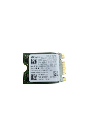 SK Hynix BC501 256GB M.2 NVMe SSD Type 2230 - P/N HFM256GDGTNG-83A0A - Image 1 of 2