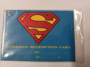 1993 DC BLOODLINES INSERT FOIL REDEMPTION CARED SUPERMAN S5 - Picture 1 of 2