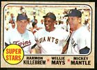 You Pick 1968 Topps Baseball EX or Better Unless Noted in Picture BX1A #1-286