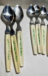 Spring Blossom Crazy Daisy Sheffield Fork, knife And Spoon Set Of 14 - Picture 1 of 9