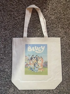 Bluey Tragetasche wiederverwendbar waschbar Schule Übernachtung Lebensmittel Snack Vintage Look Kind - Bild 1 von 4