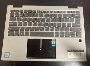 Palmrest Backlit Keyboard For Lenovo Yoga 730-13IKB 5CB0Q95936 Silver Upper Case - Picture 1 of 5